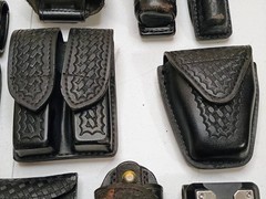 Duty Belt Accs. Flashlight Mace Double Mag Radios Key Cuff Glove Belt Keepers