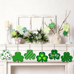 COCHIE St. Patrick’s Day Shamrock Wood Crafts to About 3 x 4 Inch – 2mm thick