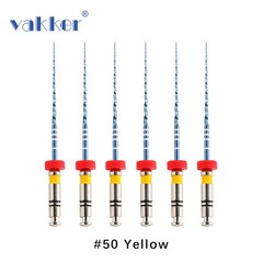 6/Pk VAKKER Blue NiTi Rotary Files Endo Root Canal Files All Size Engine Use