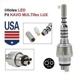 Dental Handpiece Coupling 6 Pin LED Fit KaVo MULTIflex Lux ABDENT
