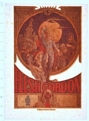 Original VINTAGE 1970s Heat Transfer | Flesh Gordon 1974 Movie Graphic