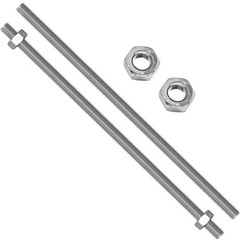 2 PCS M101.5mm Pitch Fully All Threaded Rod 300mm 11.8 Inch 304 Stainless