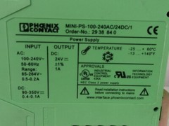 PHOENIX CONTACT MINI-PS-100-240AC/24DC/1 POWER SUPPLY