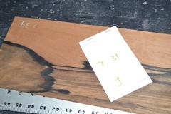 Ebony Raw Wood Veneer Sheet 7 x 31 inches 1/42nd thick IFP-DS1