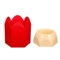 Pencil Holder Pen Holder for Desk Cute Pencil Holders Cup Pencil Shape Red