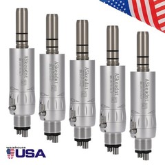 5X ASkeadnt Dental Slow Low Speed Handpiece Air Motor E-type 4 Holes AS Y
