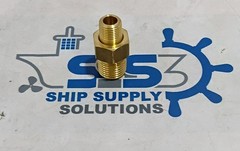 Brass Male Hex Nipple Adapter Threaded Pipe Fitting Connector BSP/NPT (Set of 4)