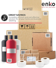 12 Rolls of 3×3 Direct Thermal FBA Labels – 6000 Compatible Stickers