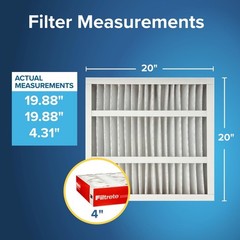 Filtrete 20X20X4 Ac Furnace Air Filter Mpr 1000 Merv 11 Fits Honeywell Allergen