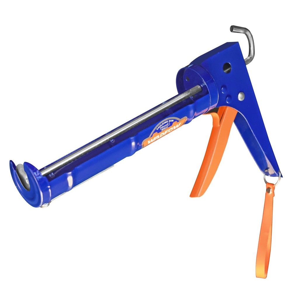WADFOW Caulking Gun, No Drip Caulk Gun,9″ Free Hand Blue and Orange
