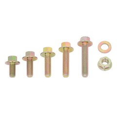 521PCS M6 M8 M10 Flange Bolts Assortment Kit 8.8 Grade Alloy Steel