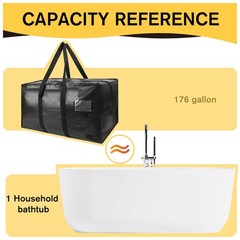 Heavy Duty Extra Large Jumbo Packing Bags, 176 Gallon Huge Storage Bags with …