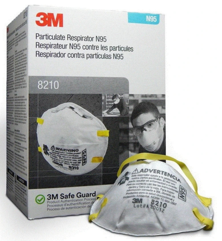 3M 8210 N95 Particulate Respirator Face Mask 20pcs Exp 12/2025 NEW!!!