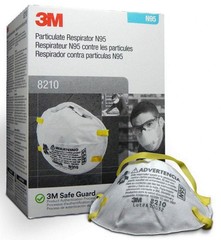 3M 8210 N95 Particulate Respirator Face Mask 20pcs Exp 12/2025 NEW!!!