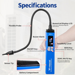 HVAC Refrigerant Leak Detector for R134A R1234Yf R410A | Heated Diode HVAC Leak