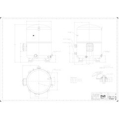 Danfoss MTZ160HW3VE Reciprocating Compressor 13HP R404/R507 220v 3Ph 60Hz Rotolo