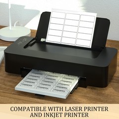 Etiquetas de dirección impresoras inyección de tinta, 2,5 cm x 6,7 cm paquete