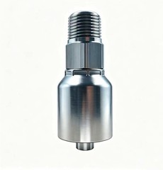 10-Pack 3/4″ Hosex 3/4″ Male NPT Hydraulic Fittings, Carbon Steel Straight Crimp