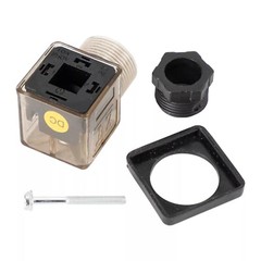 20PCS Din 43650-A PG11 Solenoid Coil Connector Socket With Led 24V Dc 24 Pole