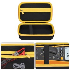 Hard Case for Fluke 87-V 87V Max 77-IV 83V 88V Digital Multimeter Black/Yellow