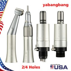 Dental Slow Low Speed Straight/Air Motor/ Contra Angle Handpiece 2/4Hole Fit NSK