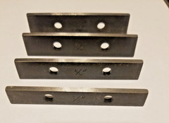 Plate-CNC (1/2in, 5/8in,7/8in,7/8in) Heigth x 3.5in (length) x 1/8in(Width)