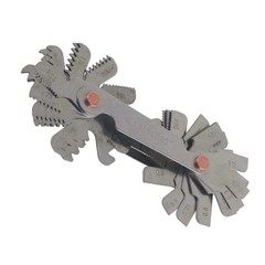 51/52 PCS Stainless Steel Thread Pitch Gauge Metric Imperial 60/55 Degree