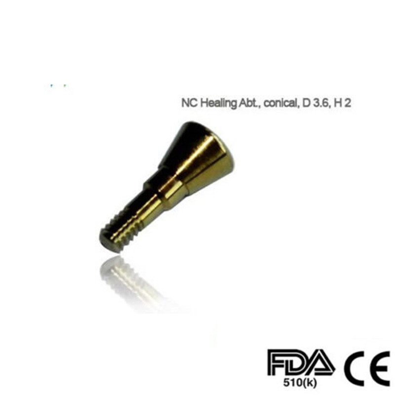 Straumann Compatible Dental NC Healing Abutment, conical, Diameter 3.6, Height 2