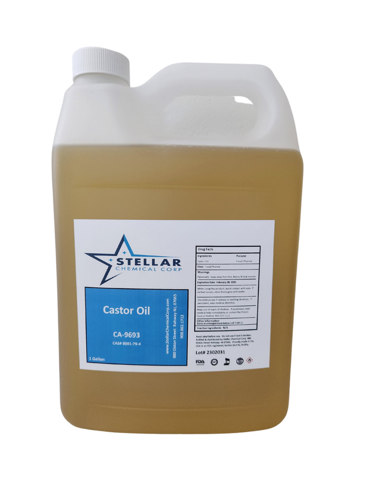 Castor Oil, USP 1 Gallon Eyelashes, Eyebrows, Hair Growth