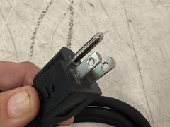 8′ Power Cord: 14 AWG Wire Size, Bare Leads, 15 A, Rubber SJO, NEMA 5-15P E3603