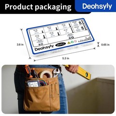 Deohsyly 381Pcs Machine Screws Nuts and Bolts Assortment Kit, #632/#832/#1024…