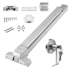 VEVOR Push Bar Door Locks Carbon Steel Panic Bars for Exit Doors Exterior Lever