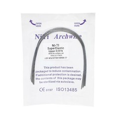 10Pcs Dental Orthodontic Super Elastic Niti Arch Wires Round Ovoid /Nature Form