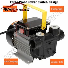 16GPM 550W Oil Diesel Fuel Transfer Pump Self Priming 110V AC 60L/min Pump