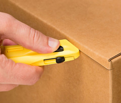 Pacific Handy Cutter EZ3 Safety Utility Knife Box Cutter Color- Yellow -Easy Cut