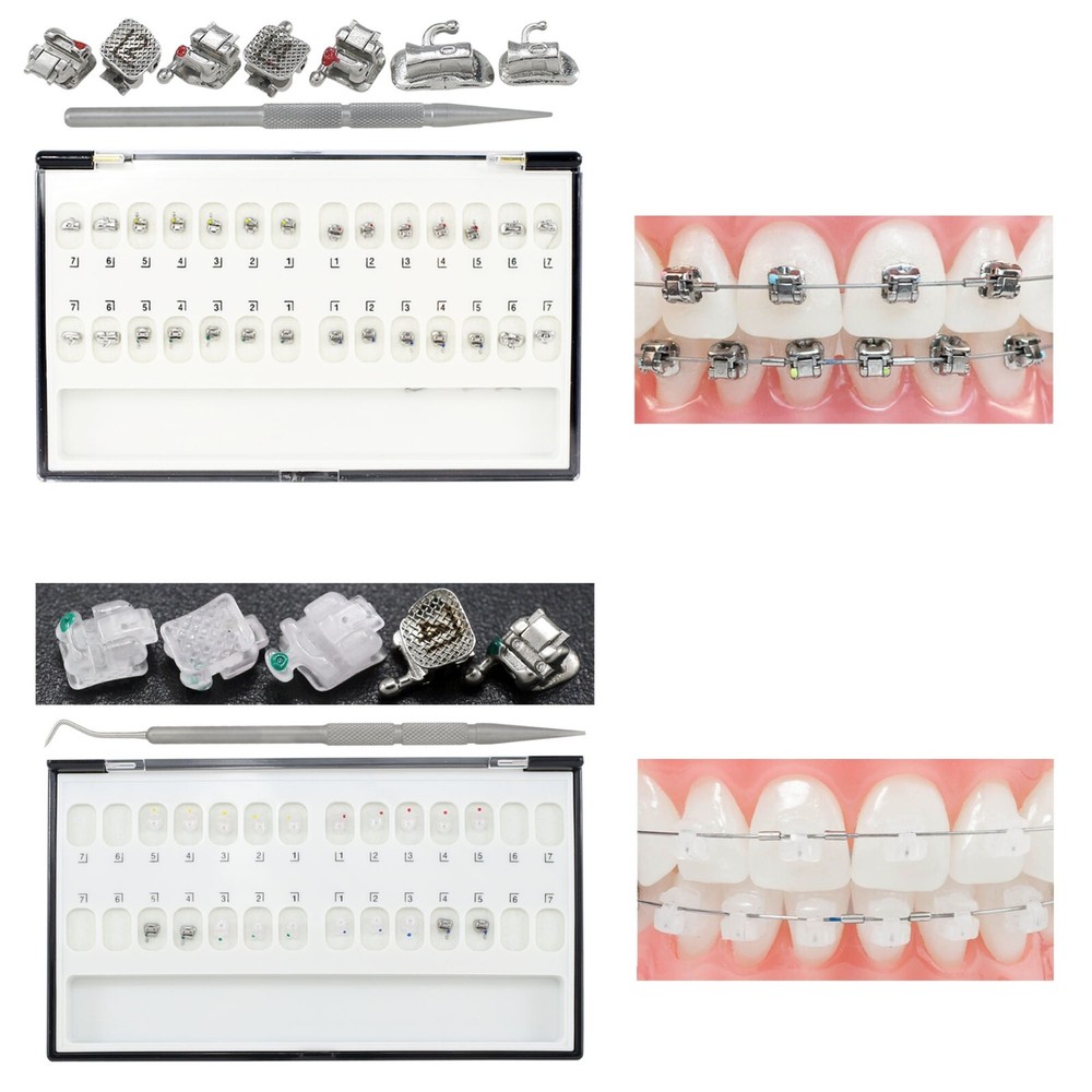 Dental Ormco Damon Brackets Orthodontic Self Ligating Ceramic Metal Roth MBT 022