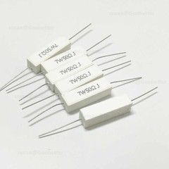 7 Watt Wire wound Cement Resistors Axial 0.05 ohms to 100K ohms 5% J Full range