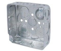 1-Gang 4 in. New Work Metal Electrical Wall Box with Ground Bump