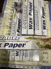 6 PACK Durable Value Waxed Paper / 75-sq. ft. roll / (12”x25yds) Each, Made USA