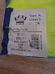 ERB Safety S680 65043 Safety Vest Hi Visibility 2XL Class 3 11 Pockets Lot Of 3