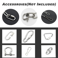 1/8 inch3mm Wire Diameter Stainless Steel Safety Small Chains 20 inch Long Li…