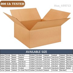 Premium cardboard Heavy Storage Boxes Corrugated Cartons 200 lb Tested – bulk