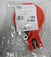 3/8″ Grade 100 Clevis Sling Hook with fordged Latch, Made in Italy. Free S&H