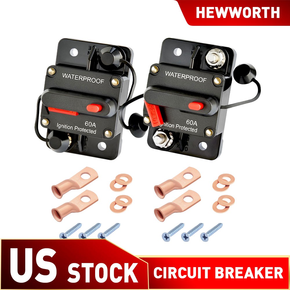 Electric Holder Fuse 12-48V Yacht Trolling Motor Solar Vehicle Battery Guard 2X