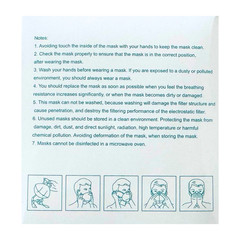 AKF KN95 Face Masks, 50 Pack Disposable Respirator Masks For Adults, White