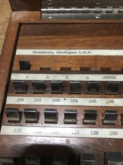 ELLSTROM DEARBORN RECTANGULAR GAGE BLOCK SET -81 Pcs