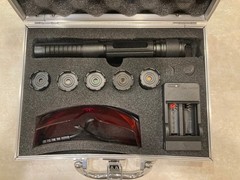 450nm Blue Handheld Laser | Guaranteed Power Reading! | Case+Goggles | Ships USA