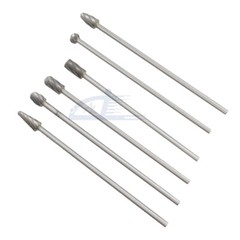6pc 1/4″ Tungsten Rotary Carbide Burr Bits Aluminum Bur 6″ Long Shank Single Cut