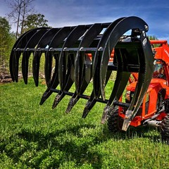 Titan Attachments Extreme Skid Steer Root Grapple Rake Attachment 72″ Universal