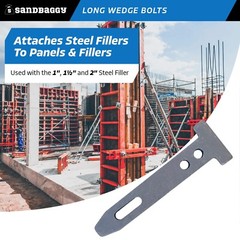 Sandbaggy Long Wedge Bolts For Concrete Forms – Standard Steel/Plywood Forms